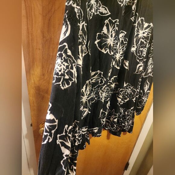 Free People Small Lost In You Printed Tunic Dress Floral Flowy High Neck Hippie - Picture 6 of 11